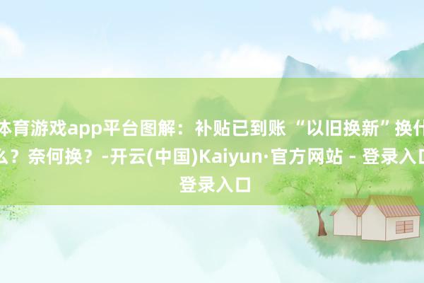 体育游戏app平台图解：补贴已到账 “以旧换新”换什么？奈何换？-开云(中国)Kaiyun·官方网站 - 登录入口